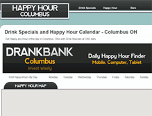 Tablet Screenshot of drinkspecialscolumbus.com